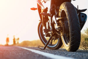 Moto sur route
