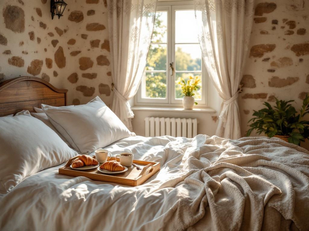Chambre d'hôtes de charme avec lit fait et petit-déjeuner servi - assurance responsabilité civile pour propriétaire