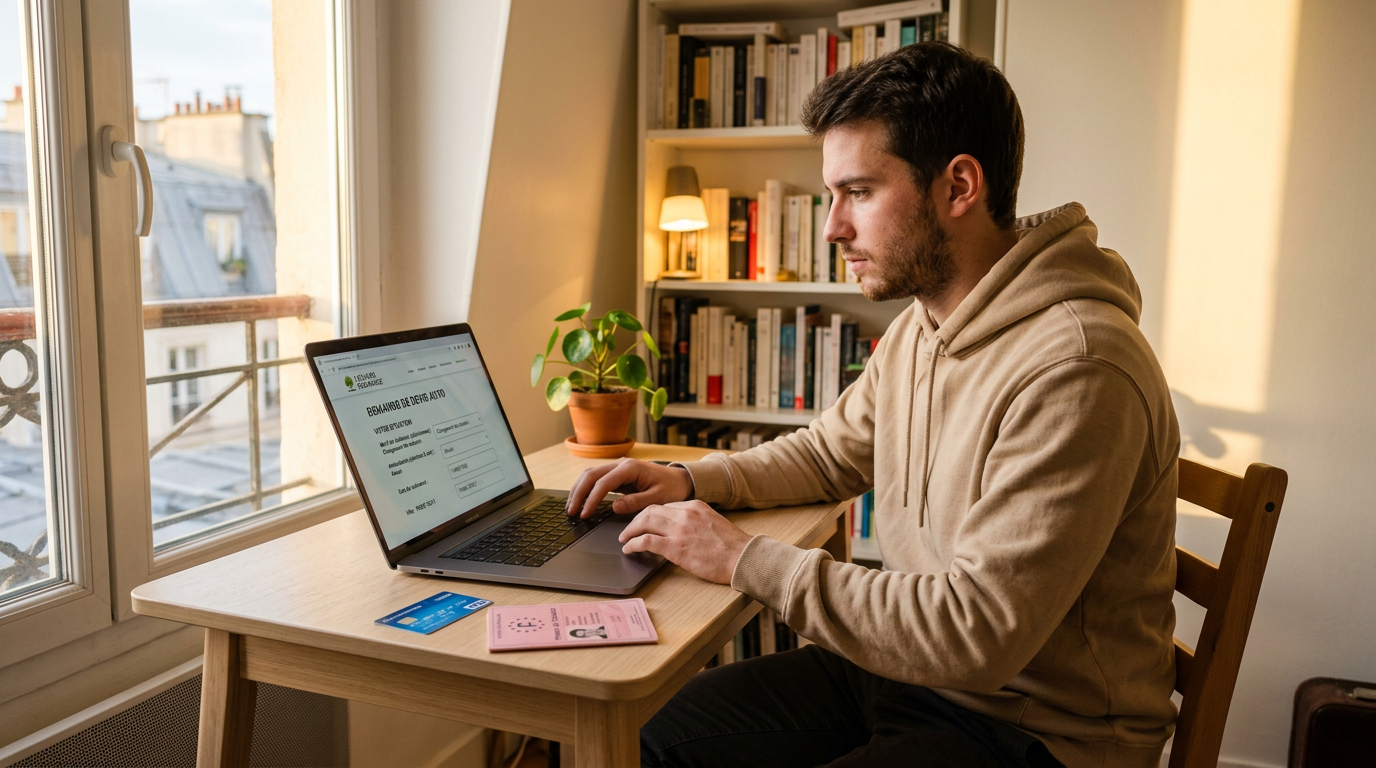 Conseiller Revital Assurances comparant des devis assurance auto pour résilié non paiement sur un ordinateur