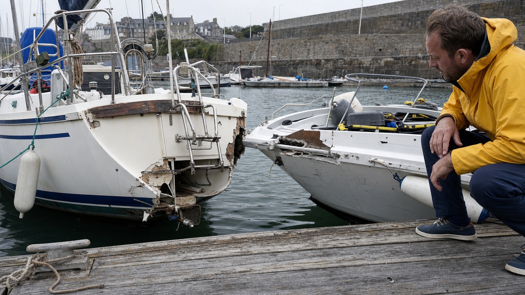 Bateaux de plaisance amarrés dans un port français, assurance bateau prix