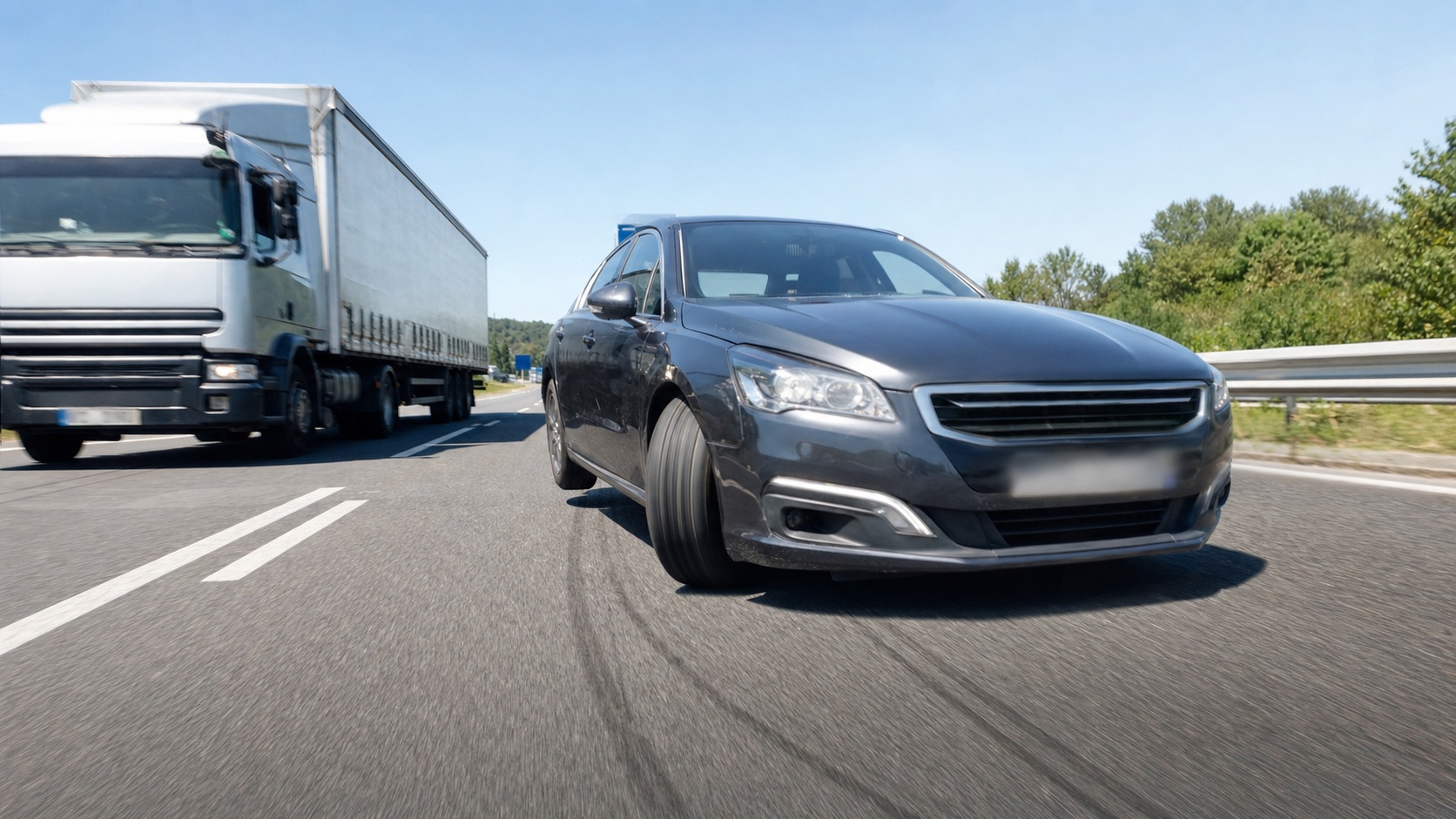 Convoyeur automobile professionnel remettant les clés d'un véhicule au donneur d'ordre dans un parking professionnel