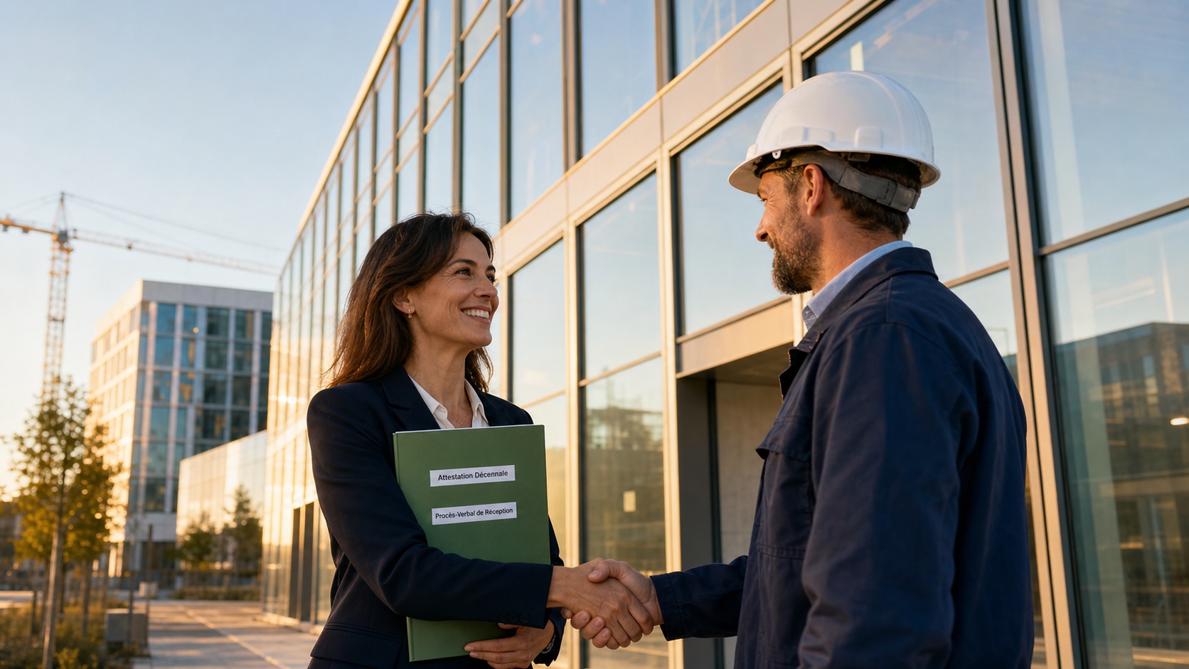 Deux ingénieurs d'un bureau d'études discutant de plans de construction dans un bureau