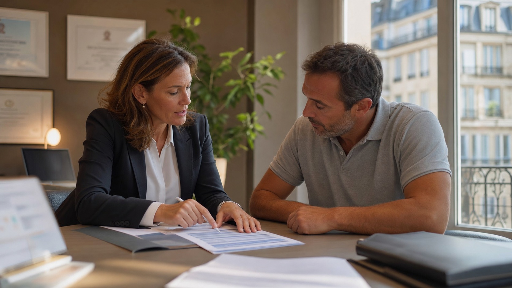 Inspection d'un chantier de construction par un expert en assurance décennale vérifiant la conformité des travaux de fondations